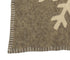 Handmade Gray Hand Felted Wool Christmas Table Runner - Snowflakes - 16"x44" - ARCADIA HOME
